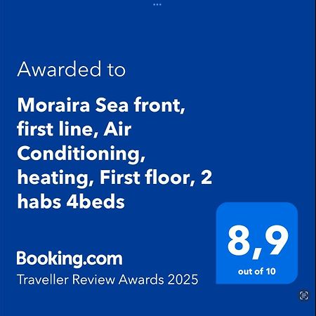 Moraira Sea Front, First Line, Air Conditioning, Heating, First Floor, 2 Habs 4Beds Екстер'єр фото